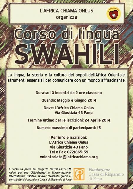 corso di Swahili lafricachiama