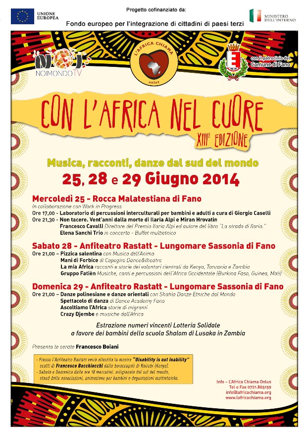 con l'africa nel cuore 2014 fano l'africa chiama