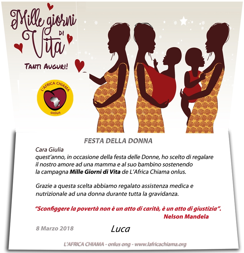 esempio di cartolina digitale festa della donna