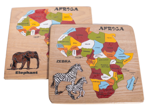 NATALE PUZZLE AFRICA CHIAMA LEGNO KENYA