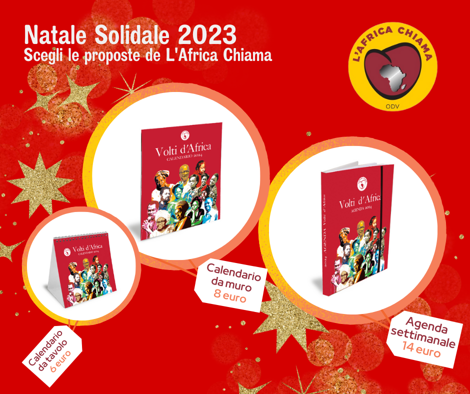 AFRICA CHIAMA AGENDA CALENDARIO NATALE SOLIDALE 2023 2024